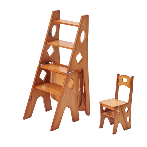 Holztreppenstuhl tritthocker - holztreppenstuhl,,