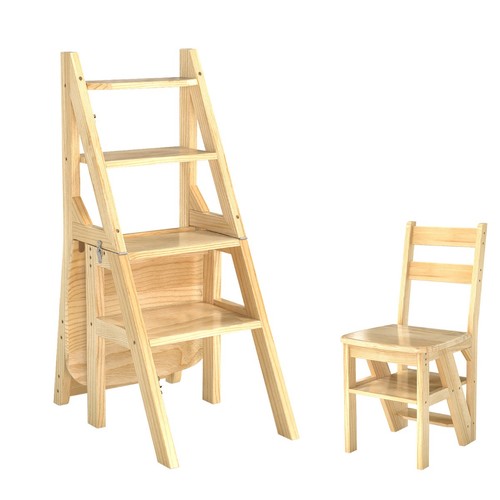 Holz leiterstuhl - 3-in-1,